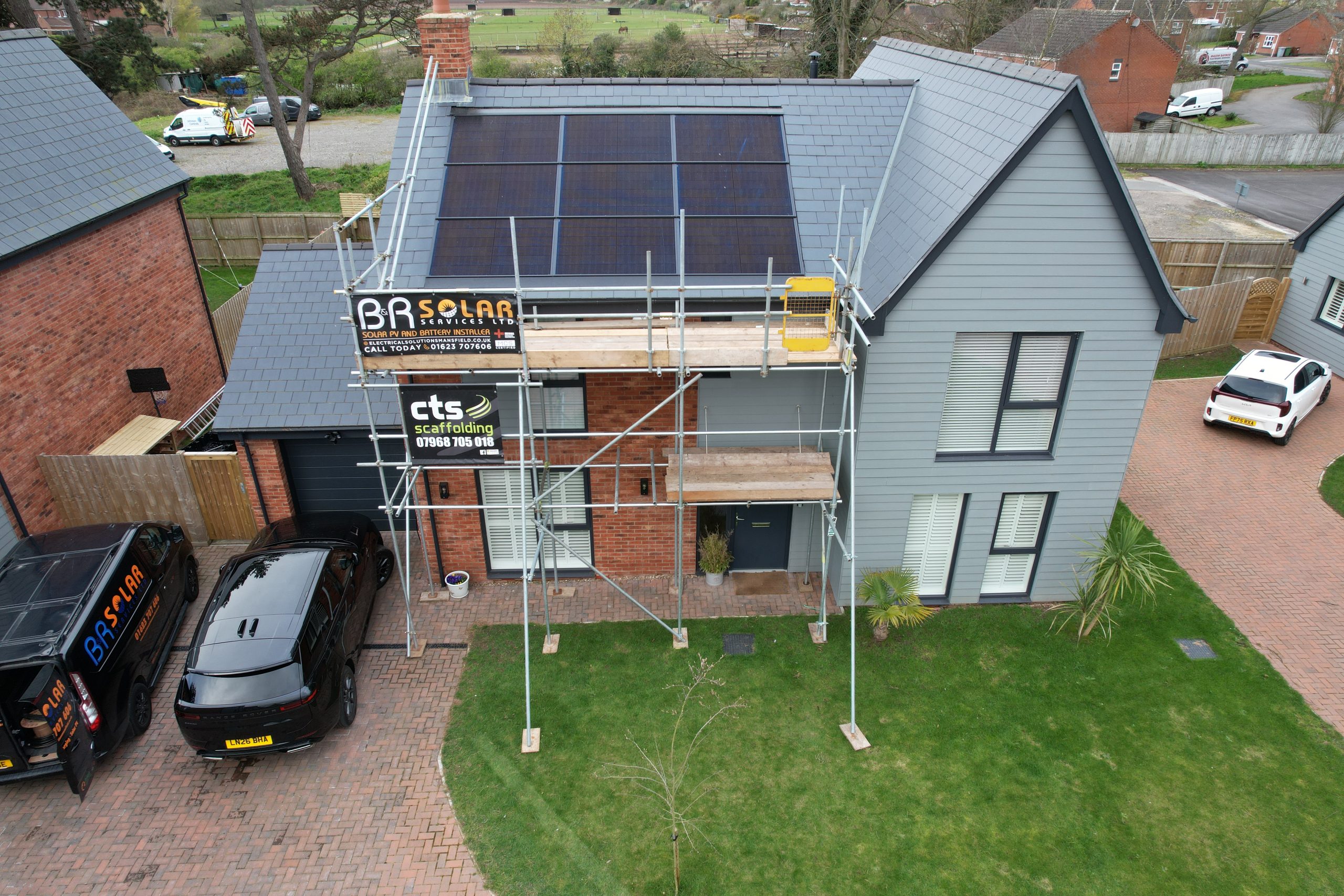 in roof Solar panels